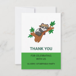 Süße Koala-Wildtier-Dschungel-Kinder-Geburtstagsfe Dankeskarte