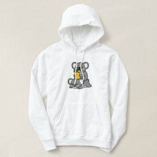Süße Koalas, die Ananas essen Cartoon-Design Hoodie