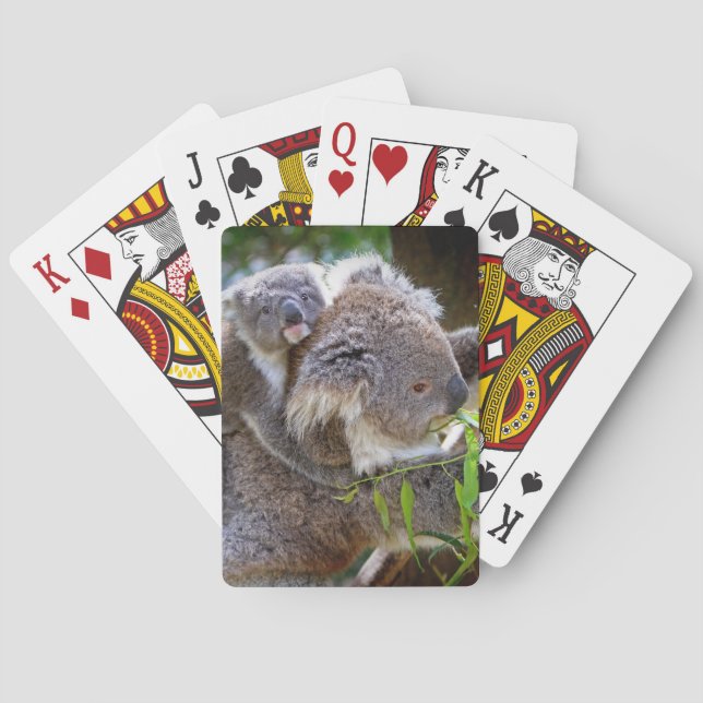 Süße Koalas Spielkarten (Rückseite)