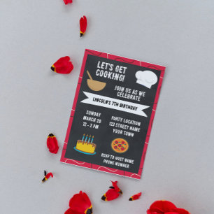 Süße Kochparty-Einladung Einladung