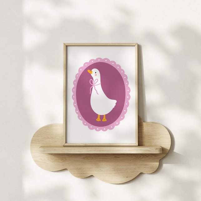 Süße, kokette Gans-Nursery-Kunst Poster (Von Creator hochgeladen)