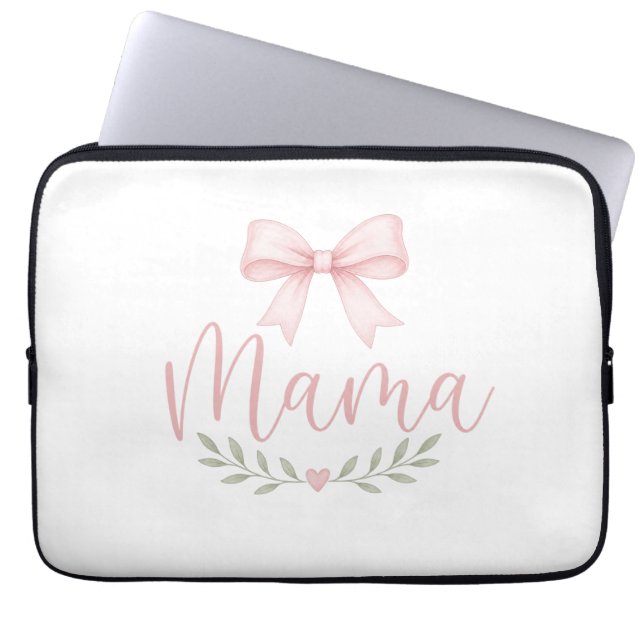 Süße, kokette Mama-Ästhetik für Mütter Laptopschutzhülle (Vorderseite)