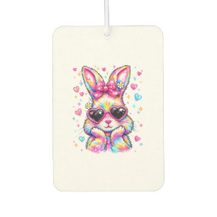 Süße Kokette Tie Dye Kaninchen Osterhase Frauen Gi Autolufterfrischer