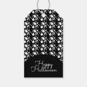 Süße Konfetti-Halloween-Schädel-Süßigkeiten oder S Geschenkanhänger