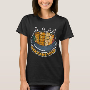 Süße koreanische Fischkuchensuppe Handgezeichnete  T-Shirt