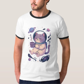 Süße kosmische Katzenkunst | Meowstronaut-Fuel-Tas T-Shirt
