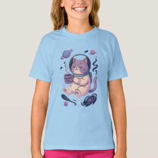 Süße kosmische Katzenkunst | Meowstronaut-Fuel-Tas T-Shirt