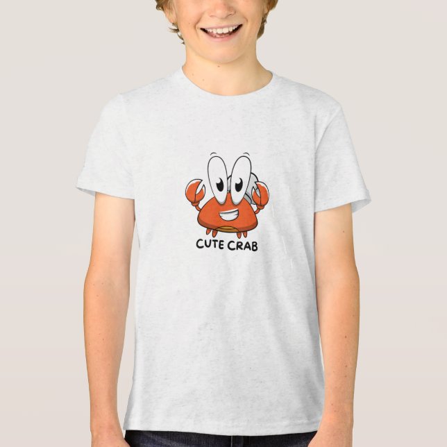 Süße Krabbe Tri-Blend Shirt (Vorderseite)