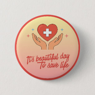 Süße Krankenpfleger Arzt Pin Button