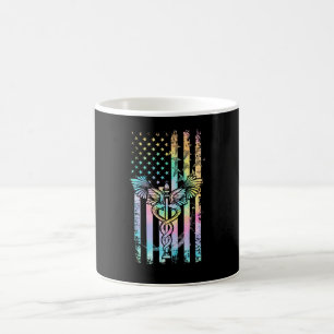 Süße Krankenschwester Amerikanische Flagge Us Patr Kaffeetasse