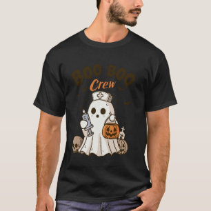 Süße Krankenschwester Geist Boo Crew Pflege Grusel T-Shirt