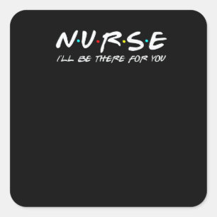 Süße Krankenschwester Krankenschwester Pflege Rn L Quadratischer Aufkleber