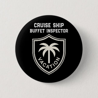 Süße Kreuzfahrt-Buffet-Inspektor-Strandung-Urlaub Button