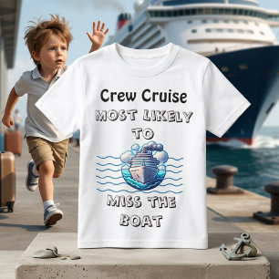 Süße Kreuzfahrt Teal Verpassen Sie das Boot Person T-Shirt