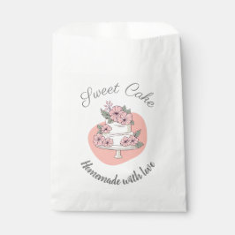Süße Kuchen Bäckerei Logo Papiertüten Geschenktütchen