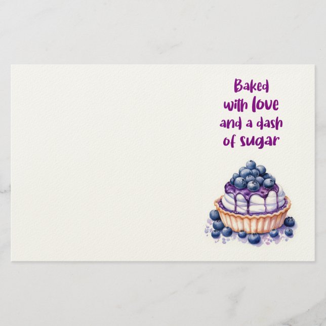 Süße Kuchen Design  Briefpapier (Vorderseite)