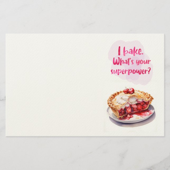 Süße Kuchen Design  Briefpapier (Vorderseite)