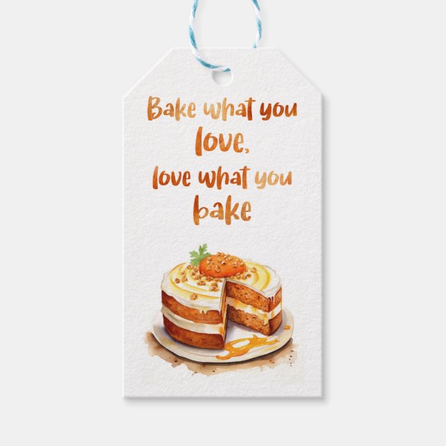 Süße Kuchen-Design  Geschenkanhänger (Vorderseite)