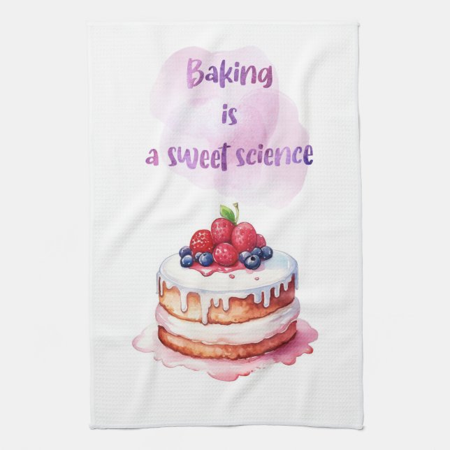 Süße Kuchen Design Geschirrtuch (Vertikal)