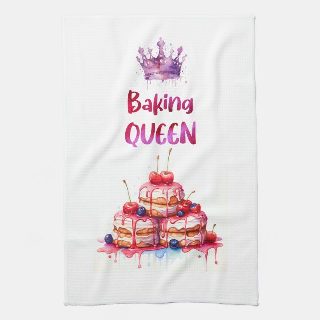 Süße Kuchen Design Geschirrtuch (Vertikal)