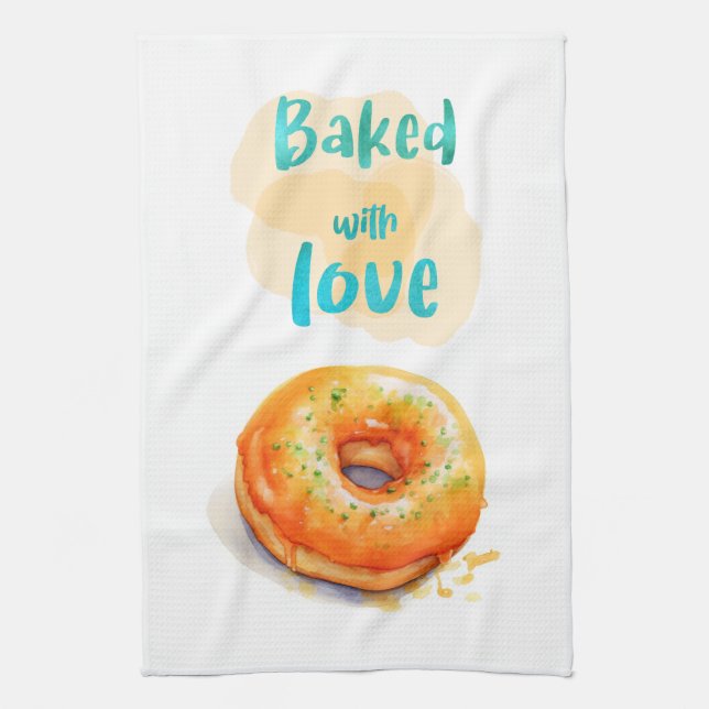 Süße Kuchen Design Geschirrtuch (Vertikal)