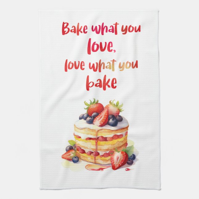 Süße Kuchen Design Geschirrtuch (Vertikal)