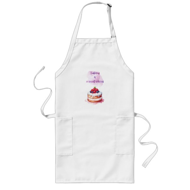 Süße Kuchen-Design Lange Schürze (Vorne)