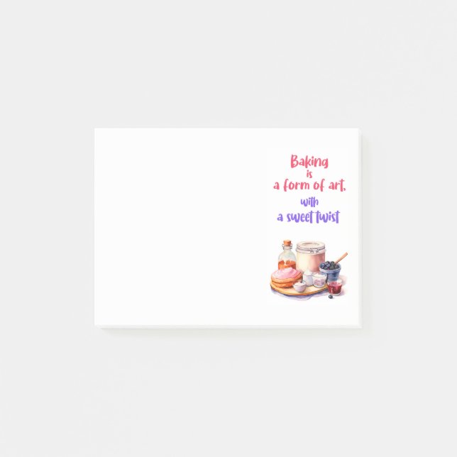 Süße Kuchen Design  Post-it Klebezettel (Vorderseite)