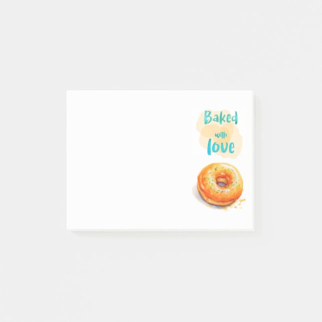 Süße Kuchen Design  Post-it Klebezettel (Vorderseite)