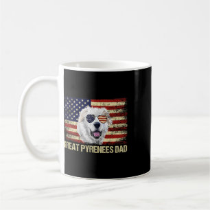 Süße Kuh 4. Juli Floral USA Patriotische Kuh Liebe Kaffeetasse
