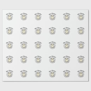Süße Kuh Geist Halloween Moo Boo Vintage Design_1 Geschenkpapier