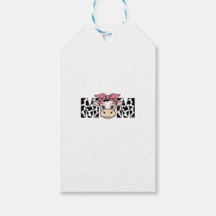 Süße Kuh-Mama-Schleife Grafikdesign_1 Geschenkanhänger