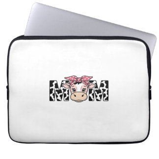Süße Kuh-Mutter-Schleife Grafikdesign_1 Laptopschutzhülle