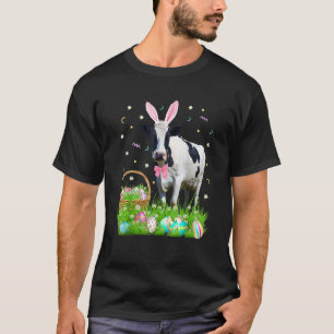 Süße Kuh Ostertag Hase Eier Osterkostüm Herren T-Shirt