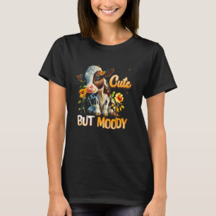 Süße Kuh-Stimmungsvolle Kuh Liebhaber Farm Cowgirl T-Shirt