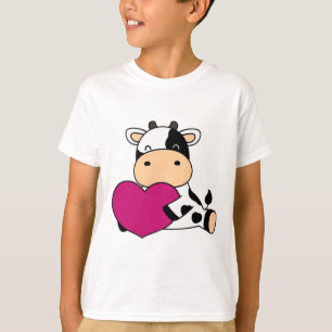 Süße Kuh Taschengröße Valentinstag Kuh T-Shirt