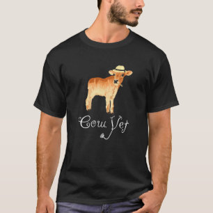 Süße Kuh Tierärztin Veterinär für Nutztiere für F T-Shirt