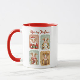 Süße Kuh Weihnachten – Moo-ry Weihnachten Tasse