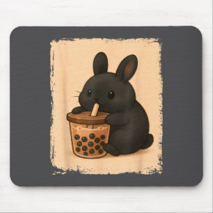 Süße Kunst Bunny liebt Boba-Tee Kawaii Mousepad