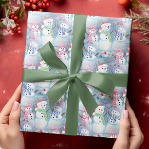 Süße künstlerische lustige Weihnachten-Festtags-Sc Geschenkpapier