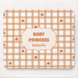 Süße Kürbis-Gingham-Mauspad Mousepad