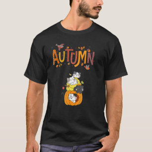 Süße Kürbis Katzen Hallo Herbst Herbst Lustig T-Shirt