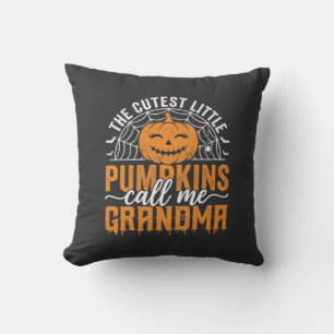Süße Kürbis-Oma Halloween-Design_1 Kissen