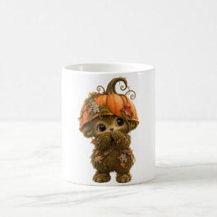 Süße Kürbis-Waldkreatur-Tasse – Herbsthallow Kaffeetasse