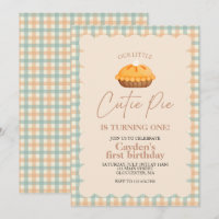 Süsse Kürbiskuchen Herbst kariert Erster Geburtsta