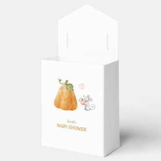 Süße Kürbismaus Herbst-Baby-Party Geschenkschachtel