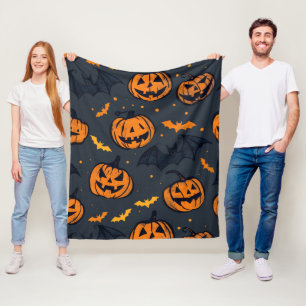 Süße Kürbisse und süßes Halloween Fleecedecke