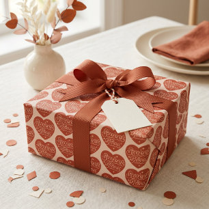 Süße Kuss-Verpackungspapier Geschenkpapier