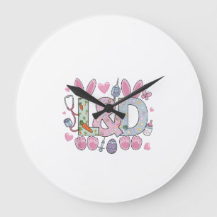 Süße L&D Geburts- und Entbindungsschwester Osterha Große Wanduhr