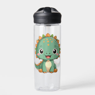 Süße lächelnde Dinosaurier-Kinder-Trinkflasche Trinkflasche